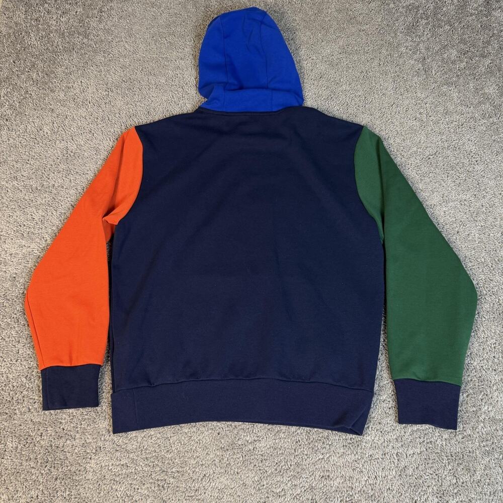 Polo Ralph Lauren Hoodie Mens S POLO 67 Colorblock Graphic Fleece Logo - Picture 6 of 11